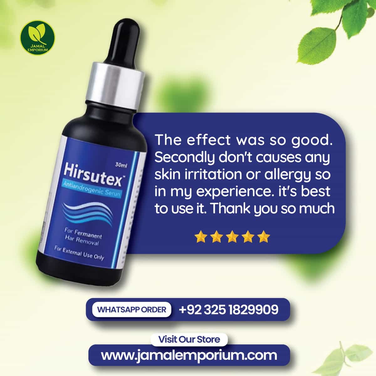 Jamal Emporium skincare customer review — real results Pakistan
