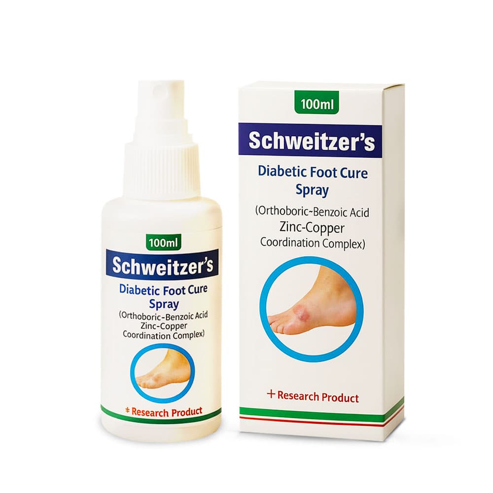 Schweitzer's Diabetic Foot Cure Spray 100ml — heals dry cracked skin for diabetic foot care Pakistan